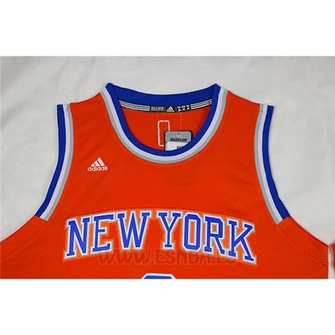 Camiseta New York Knicks Kristaps Porzingis #6 Naranja